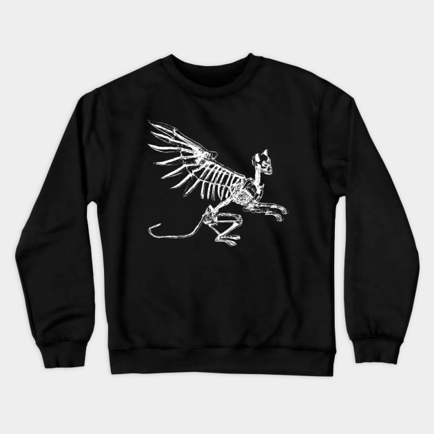 Demon Cat Spooky Halloween Crewneck Sweatshirt by lavdog